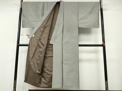 平和屋着物●男性　紬　霞文　正絹　逸品　CABD7544ut