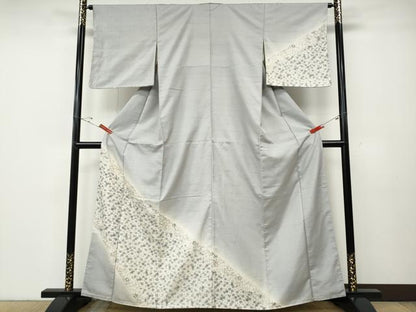 平和屋着物●訪問着　紬地　辻が花　正絹　逸品　CABD7547ut
