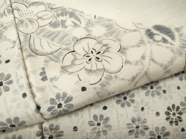 平和屋着物●訪問着　紬地　辻が花　正絹　逸品　CABD7547ut
