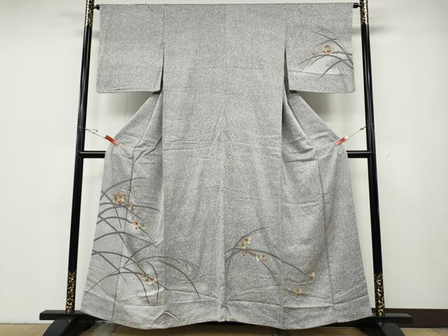 平和屋着物●訪問着　南天蔦の葉文　金彩　正絹　逸品　CABD7551ut