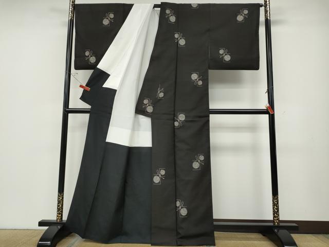 平和屋着物●本場大島紬　9マルキ　地空き　鞠文　正絹　逸品　CABD7553ut
