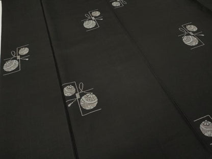 平和屋着物●本場大島紬　9マルキ　地空き　鞠文　正絹　逸品　CABD7553ut