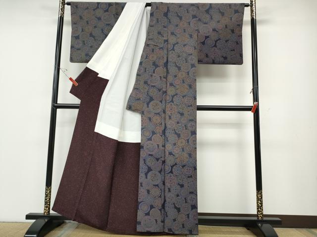 平和屋着物●訪問着　絵皿花文　暈し染め　正絹　逸品　CABD7558ut