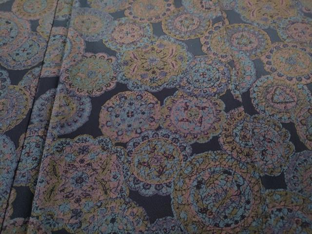 平和屋着物●訪問着　絵皿花文　暈し染め　正絹　逸品　CABD7558ut