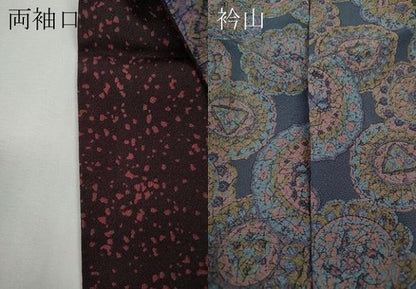 平和屋着物●訪問着　絵皿花文　暈し染め　正絹　逸品　CABD7558ut