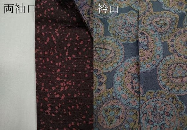 平和屋着物●訪問着　絵皿花文　暈し染め　正絹　逸品　CABD7558ut