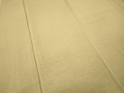 平和屋着物●京加賀友禅　百貫達雄　色無地　浅黄色　正絹　逸品　CABD7562ut