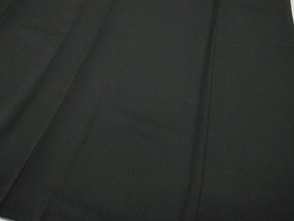 平和屋着物●訪問着　立涌舞桜文　暈し染め　黒地　金彩　正絹　逸品　CABD7567ut