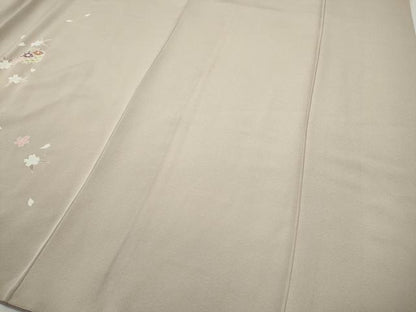 平和屋着物●訪問着　駒刺繍　雪輪花文　暈し染め　鈴乃屋扱い　正絹　逸品　CABD7579ut