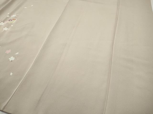 平和屋着物●訪問着　駒刺繍　雪輪花文　暈し染め　鈴乃屋扱い　正絹　逸品　CABD7579ut