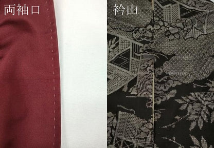 平和屋着物●本場大島紬　雲取り屏風花文　割込み絣　正絹　逸品　CABD7582ut