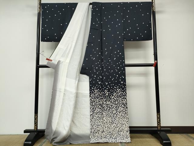 平和屋着物●訪問着　舞花文　正絹　逸品　CABD7586ut