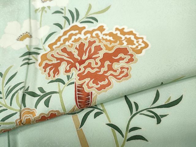 平和屋着物●訪問着　草花文　正絹　逸品　CABD7589ut