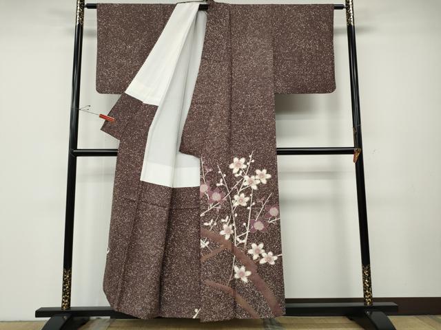 平和屋着物●豪華色留袖　枝花文　金彩　正絹　逸品　CABD7591ut