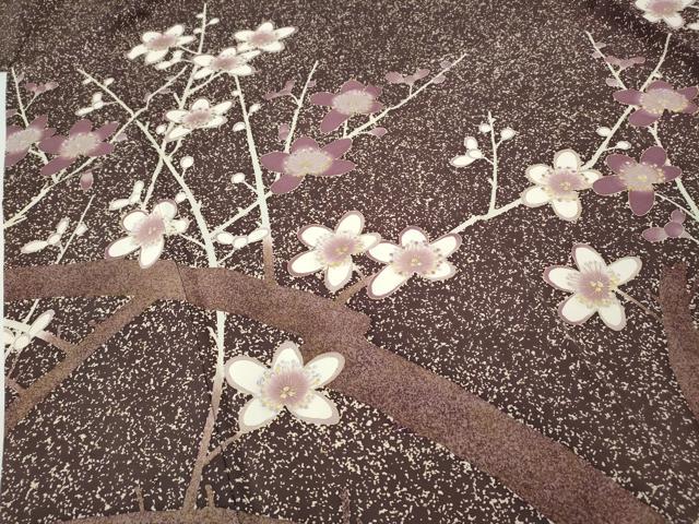平和屋着物●豪華色留袖　枝花文　金彩　正絹　逸品　CABD7591ut