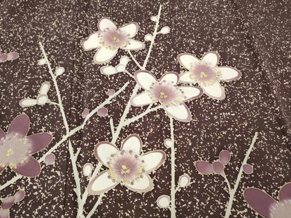平和屋着物●豪華色留袖　枝花文　金彩　正絹　逸品　CABD7591ut