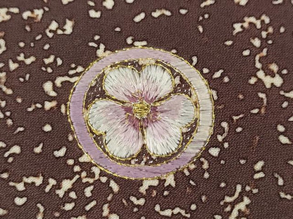 平和屋着物●豪華色留袖　枝花文　金彩　正絹　逸品　CABD7591ut