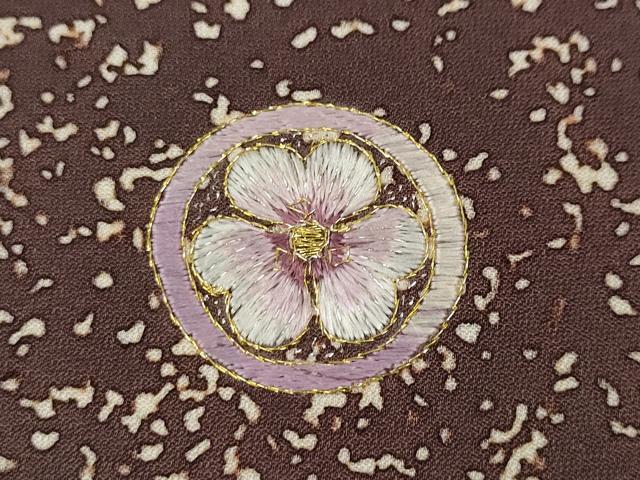 平和屋着物●豪華色留袖　枝花文　金彩　正絹　逸品　CABD7591ut