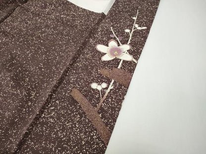 平和屋着物●豪華色留袖　枝花文　金彩　正絹　逸品　CABD7591ut