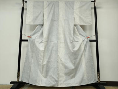 平和屋着物●本場大島紬　白大島　9マルキ　吉祥間道　正絹　逸品　CABD7600ut