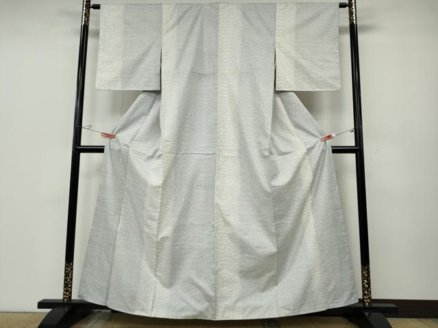 平和屋着物●本場大島紬　白大島　9マルキ　吉祥間道　正絹　逸品　CABD7600ut