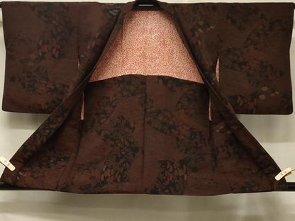 平和屋着物＃羽織 地紙流水花文 金銀糸 正絹 逸品 CABD7616in