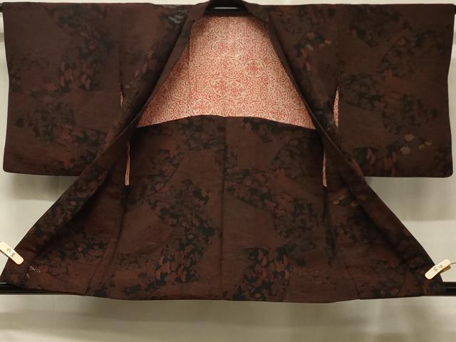 平和屋着物＃羽織 地紙流水花文 金銀糸 正絹 逸品 CABD7616in