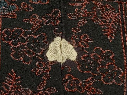 平和屋着物＃羽織 地紙流水花文 金銀糸 正絹 逸品 CABD7616in