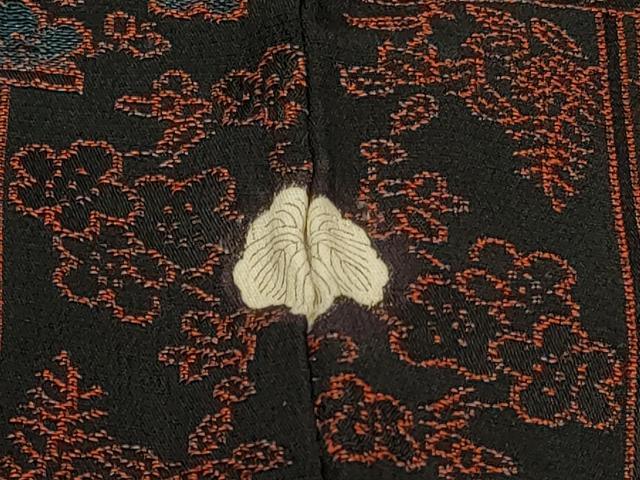 平和屋着物＃羽織 地紙流水花文 金銀糸 正絹 逸品 CABD7616in