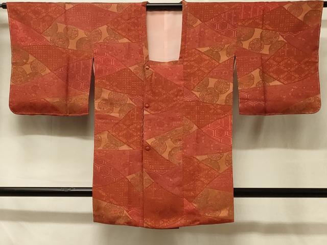 平和屋着物＃道行コート 吉祥花文 正絹 逸品 CABD7622in