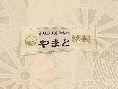 平和屋着物＃道行コート　総絞り　色紙重ね文　やまと誂製　正絹　逸品　CABD7631in
