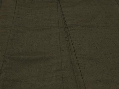 平和屋着物＃男性　長羽織　海松茶色　正絹　逸品　CABD7649in