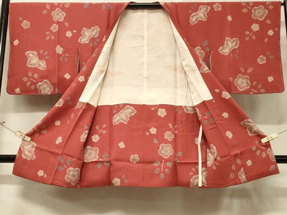 平和屋着物＃道行コート　絞り　辻が花　ロング丈　正絹　逸品　未使用　CABD7657in