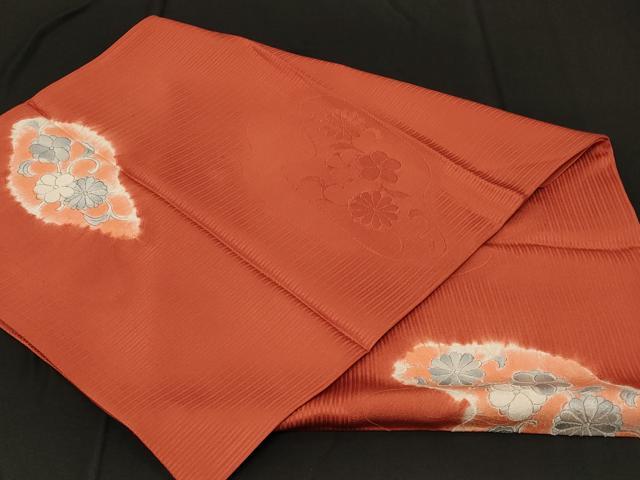 平和屋着物＃道行コート　絞り　花唐草文　ショール付き　正絹　逸品　CABD7661in