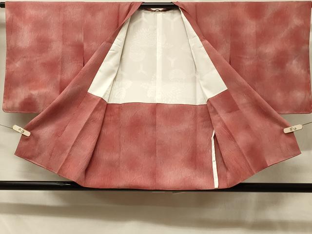 平和屋着物＃道行コート　霞文　暈し染め　正絹　逸品　CABD7671in