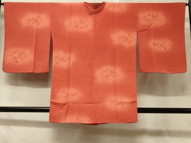 平和屋着物＃道行コート　花唐草文　暈し染め　正絹　逸品　CABD7677in