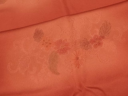 平和屋着物＃道行コート　花唐草文　暈し染め　正絹　逸品　CABD7677in
