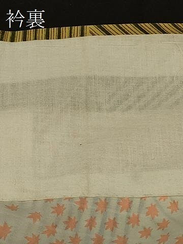 平和屋着物＃道中着　市松文様　正絹　逸品　CABD7694in