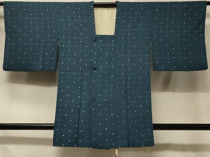 平和屋着物＃道行コート　絞り　花菱地紋　正絹　逸品　CABD7699in