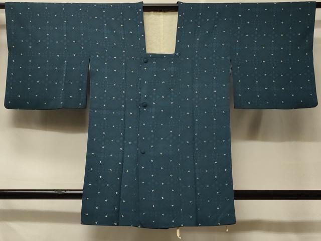 平和屋着物＃道行コート　絞り　花菱地紋　正絹　逸品　CABD7699in