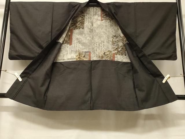 平和屋着物＃男性　本場大島紬　羽織　幾何学文様　正絹　逸品　CABD7713in