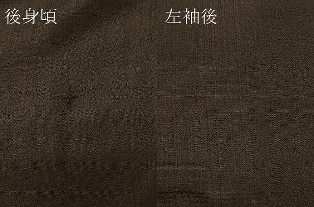 平和屋着物＃男性　長羽織　赤墨色　正絹　逸品　CABD7714in