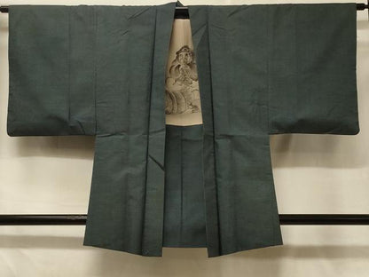 平和屋着物＃男性　本場大島紬　羽織　100亀甲　総詰め　正絹　逸品　CABD7727in