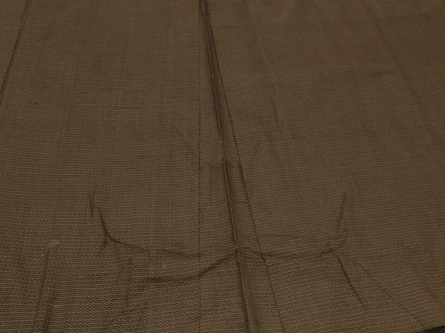 平和屋着物＃男性　長羽織　お召地　120亀甲　総詰め　正絹　逸品　CABD7728in