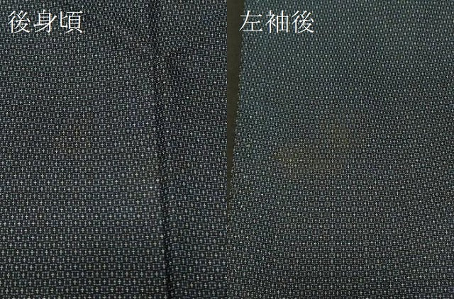 平和屋着物＃男性 羽織 お召地 格子柄 正絹 逸品 CABD7729in
