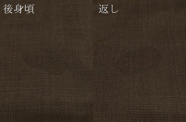 平和屋着物＃男性　長羽織　紬地　格子柄　正絹　逸品　未使用　CABD7741in
