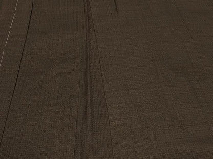 平和屋着物＃男性　長羽織　紬地　格子柄　正絹　逸品　未使用　CABD7741in