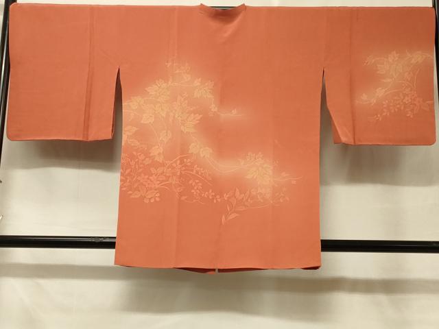 平和屋着物＃道行コート 草花文 暈し染め 正絹 逸品 CABD7774in