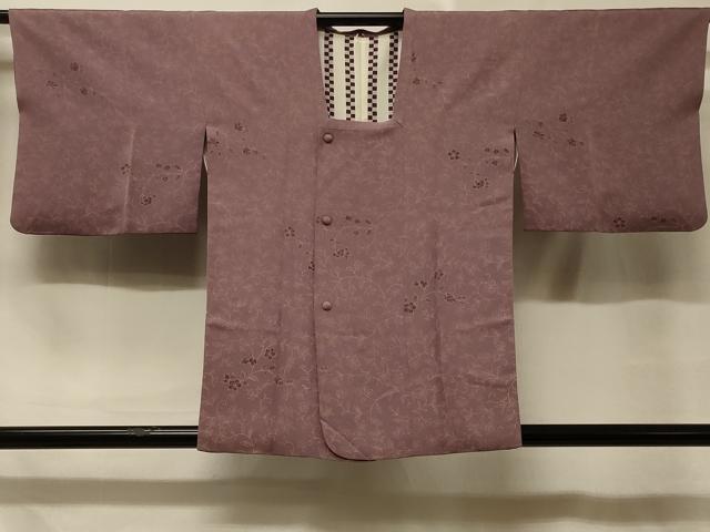 平和屋着物＃道行コート　花唐草文　正絹　逸品　CABD7787in
