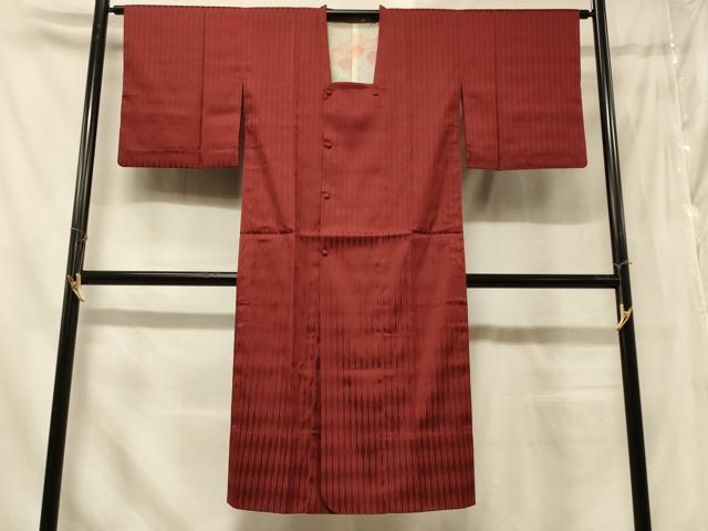 平和屋着物＃道行コート 雨コート 単衣 立涌文 ロング丈 正絹 逸品 CABD7790in